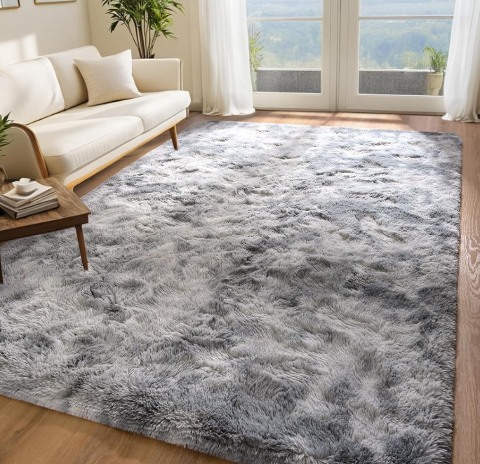 Soft Burgundy Red Runner Rugs for Bedroom Living Room, 2x6 Plush Fluffy Bedside Rug Carpets, Furry Area Rugs for Nursery Kids Girls Boys Room Home Decor, Wine Red